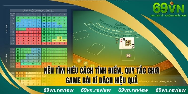 Nên tìm hiểu cách tính điểm, quy tắc chơi để chơi game bài Xì Dách hiệu quả